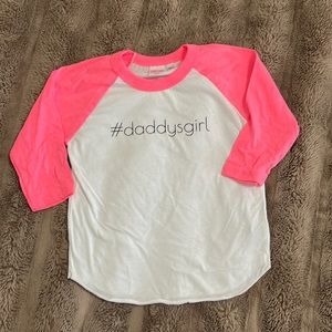 #daddysgirl raglan tee
